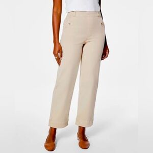 NWT SPANX Stretch Twill Cropped Pant Large